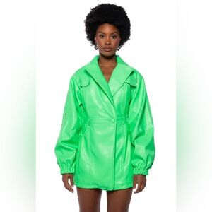 SHE'S SOPHISTICATED PU BLAZER DRESS